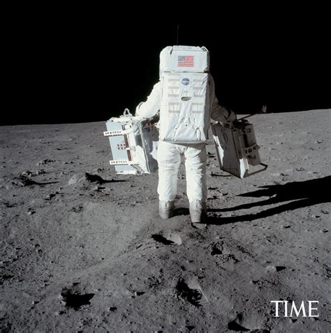 Armstrong and aldrin became the first humans to land on the surface of the moon when the apollo lunar module eagle landed in the sea of the apollo 11 crew (neil armstrong, michael collins, buzz aldrin) on july 11, 1969 standing in front of the saturn v rocket that would launch them to the moon. These 5 GIFs Show the Biggest Moments of the Apollo 11 ...