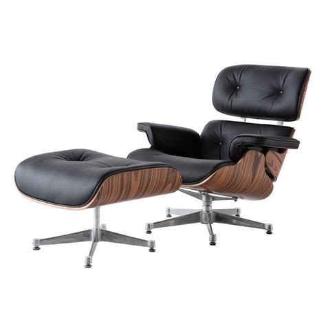Charles Eames Lounge Chair And Ottoman Replica Black Rose Wood