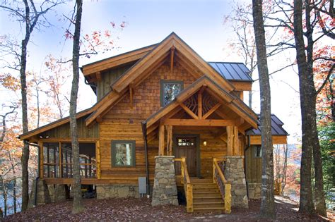 Hybrid Mountain Homes Are All Natural Small Log Cabin