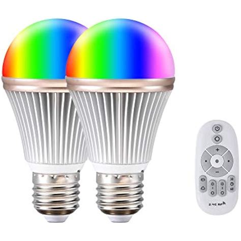 Color Led Light Bulb Aomilai Multicolor 9w Rgb With Day And Warm