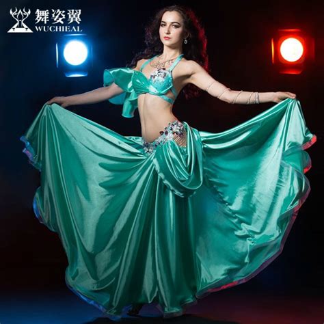 Wuchieal Professional Luxury Silk Sexy Arab Belly Dance Wear Buy