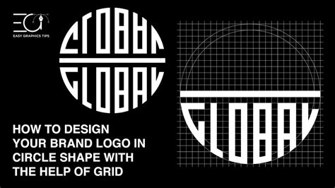 How To Design Your Brand Logo In Circle Shapes With The Help Of Grids