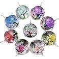 Amazon Com 10pcs Mixed Colors Unique Lacework Transparent Resin Beads