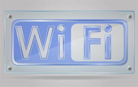 Signe Transparent Wi Fi Sur Lillustration Vectorielle Plaque 515507