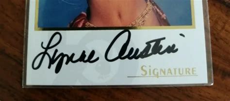 Playboy S Playboy Th Anniversary Authentic Autograph Card Lynne