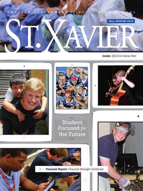 St Xavier Magazine Fallwinter 2014 By St Xavier High School Issuu