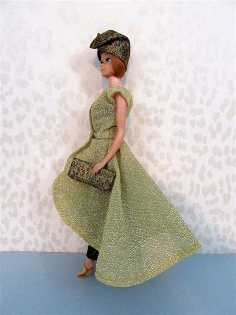 Reproduction DINNER AT EIGHT 946 Gold Black Barbie Doll Etsy