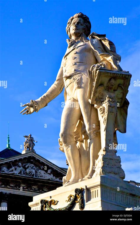 Statue Of Wolfgang Amadeus Mozart Vienna Austria Central Europe