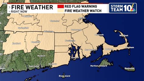 Nbc 10 Wjar On Twitter From Storm Team 10 A Fire Weather Watch Is In Effect For The Following