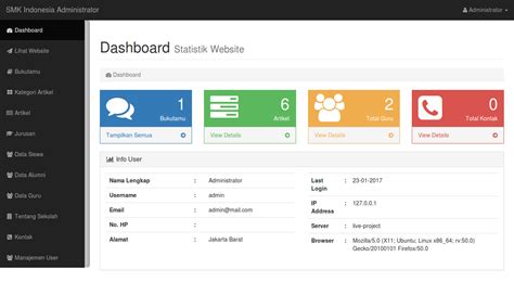 Aplikasi sistem informasi sekolah dilengkapi dengan website. (Source Code) Aplikasi Sistem Informasi Sekolah | Download ...