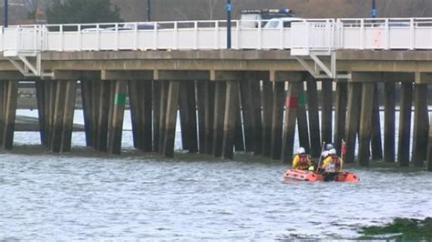 Hayling Island Woman Jumped From Bridge To Help Person In Sea Bbc News
