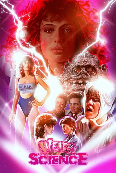 The Poster For Weird Science Starring Actors From Various Eras