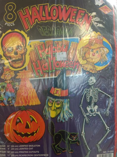 Vintage Halloween Decorations Still Sealed In Pack Thriftstorehauls