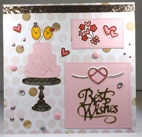 Unique Wedding Card Best Wishes On Your Wedding Day Pink White Etsy