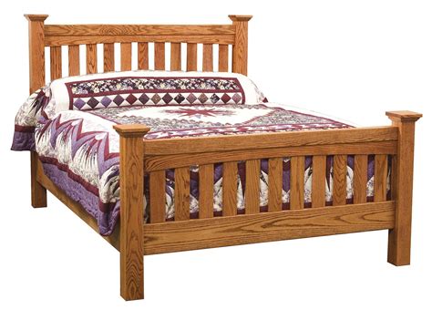 Amish Ellis Slat Mission Bed From Dutchcrafters Amish Furniture