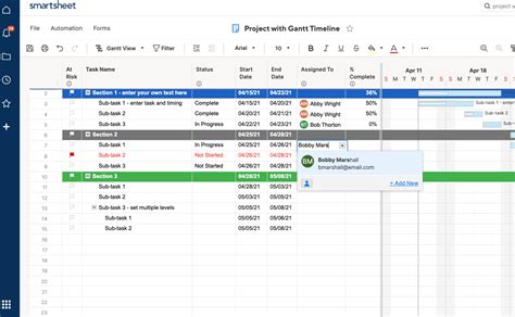 Create A Gantt Chart In Excel Instructions Tutorial Smartsheet Images