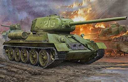 Tank 34 Ww2 War 85 Painting Wallpapers