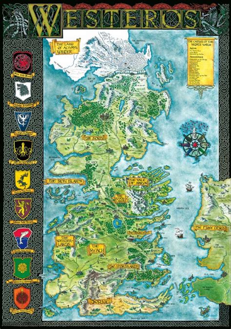 The Official Map Of Westeros Fantastic Maps Fantasy World Map Porn