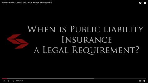 When Is Public Liability Insurance A Legal Requirement Youtube