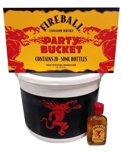 Fireball Party Bucket Cinnamon Whisky 50 Ml Bremers Wine And Liquor