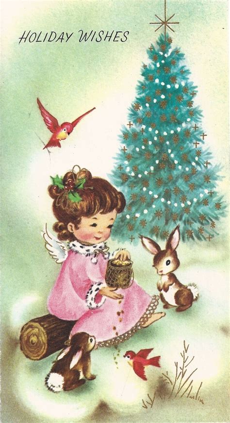 Leaping Frog Designs Free Vintage Christmas Card Clip Art