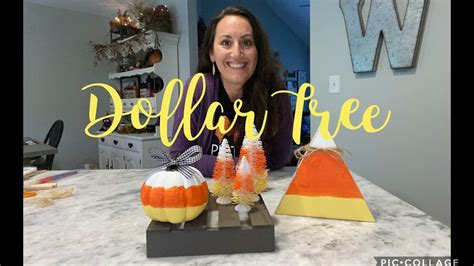Candy Corn Obsessed Using Dollar Tree Products Youtube Fall Decor Dollar Tree Halloween