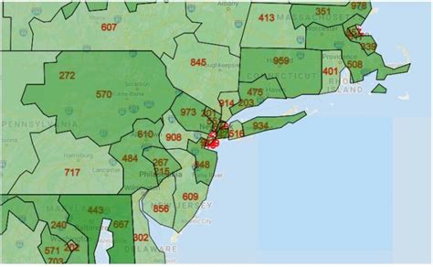 Nyc Area Codes Map World Map