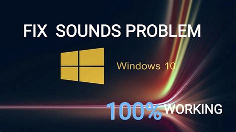 Fix Audio Sound Problem In Windows 10 2021 Youtube