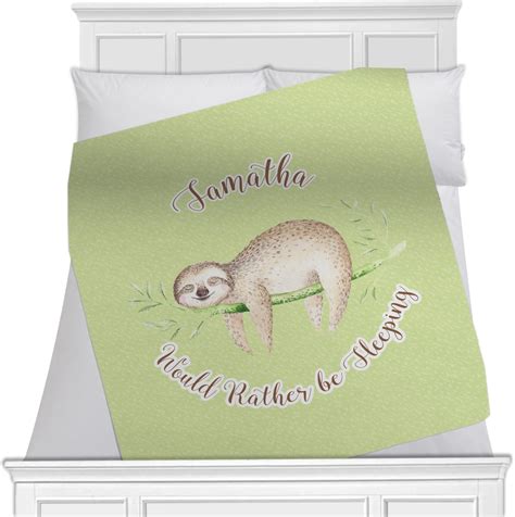 Sloth baby blanket receiving blanket swaddler flannel baby