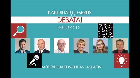 Kauno miesto kandidatų į merus debatai YouTube