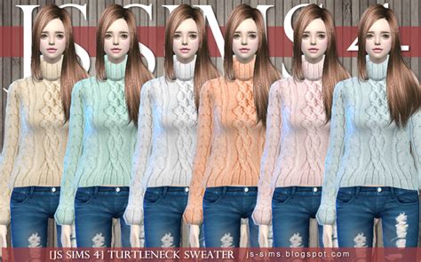 Js Sims 4 Turtleneck Sweater