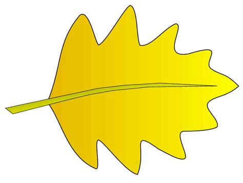 Yellow Fall Leaf Clipart Clip Art Library