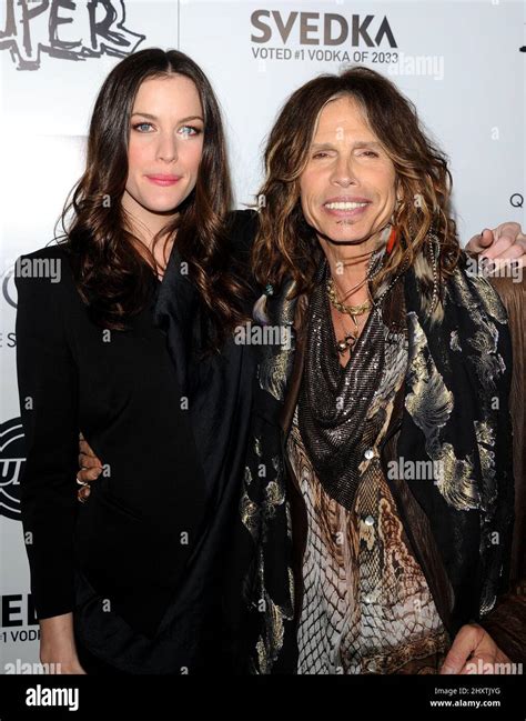 Liv Tyler And Father Steven Tyler During The Super Los Angeles Premiere Held At The Egyptian