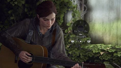 The Last Of Us Part Ii Ellie Practises Playing Guitar Ps4 Pro Youtube
