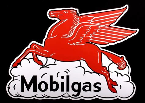 Mobilgas Pegasus Logo Petroliana Advertising Sign