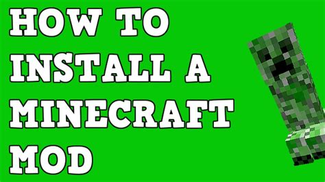 How To Install A Minecraft Mod Easy Youtube