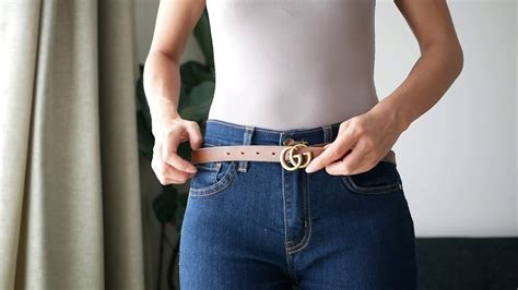 Gucci belts are measured by centimeters from the end of the buckle to the center hole. Chicibiki | How to find your Gucci belt size - YouTube