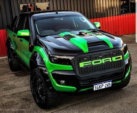 I Love 😘 This Ford Monster In Green 🌳 Ford Ranger Truck Ford Ranger