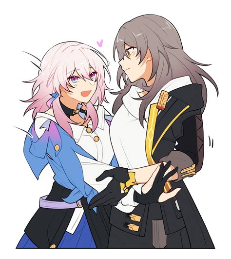 Trailblazer Stelle And March 7th Honkai And 1 More Drawn By Natsuki