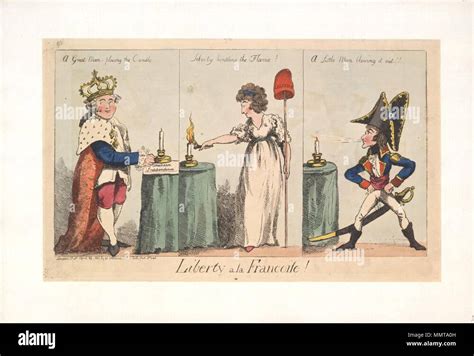 Caricature Of Napoleon I British Political Cartoon A Design In