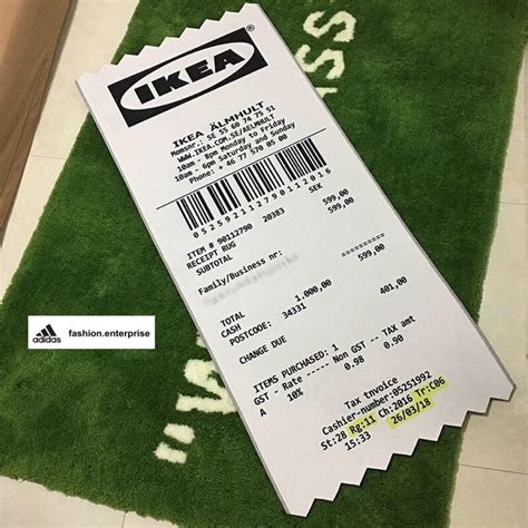 Virgil Abloh X Ikea Markerad Receipt Rug Shopee Malaysia