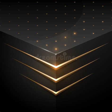 Black And Gold Luxury Background Stock Vector Illustration Of Dark