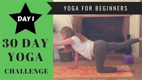 30 Day Yoga Challenge Day 1 Yoga For Beginners Youtube