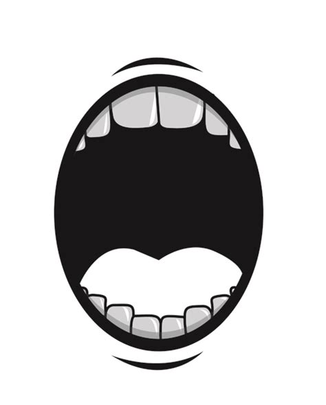 Cartoon Mouth And Teeth Vector Set 06 Free Download