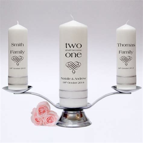 Inscription Wedding Candle Pillar Set Candles Online