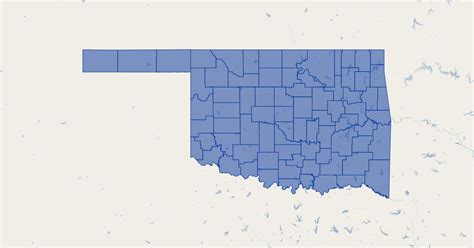 Oklahoma County Boundaries Oklahoma Gis Map Data