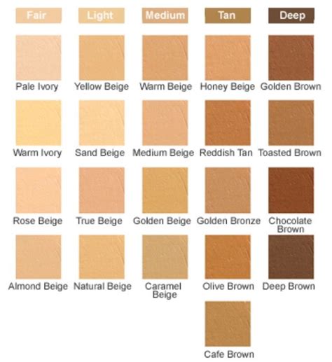 Skin Tones Skin Color Palette Skin Color Chart Skin Tone Chart