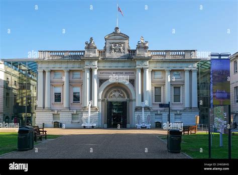 Main Entrance To National Maritime Museum In Greenwich London England