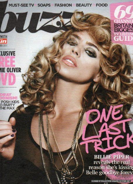 Billie Piper Buzz Magazine 05 February 2011 Cover Photo United Kingdom