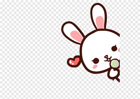 Rabbit Sticker Cartoon Cuteness Cute Cartoon Bunny Cartoon Character